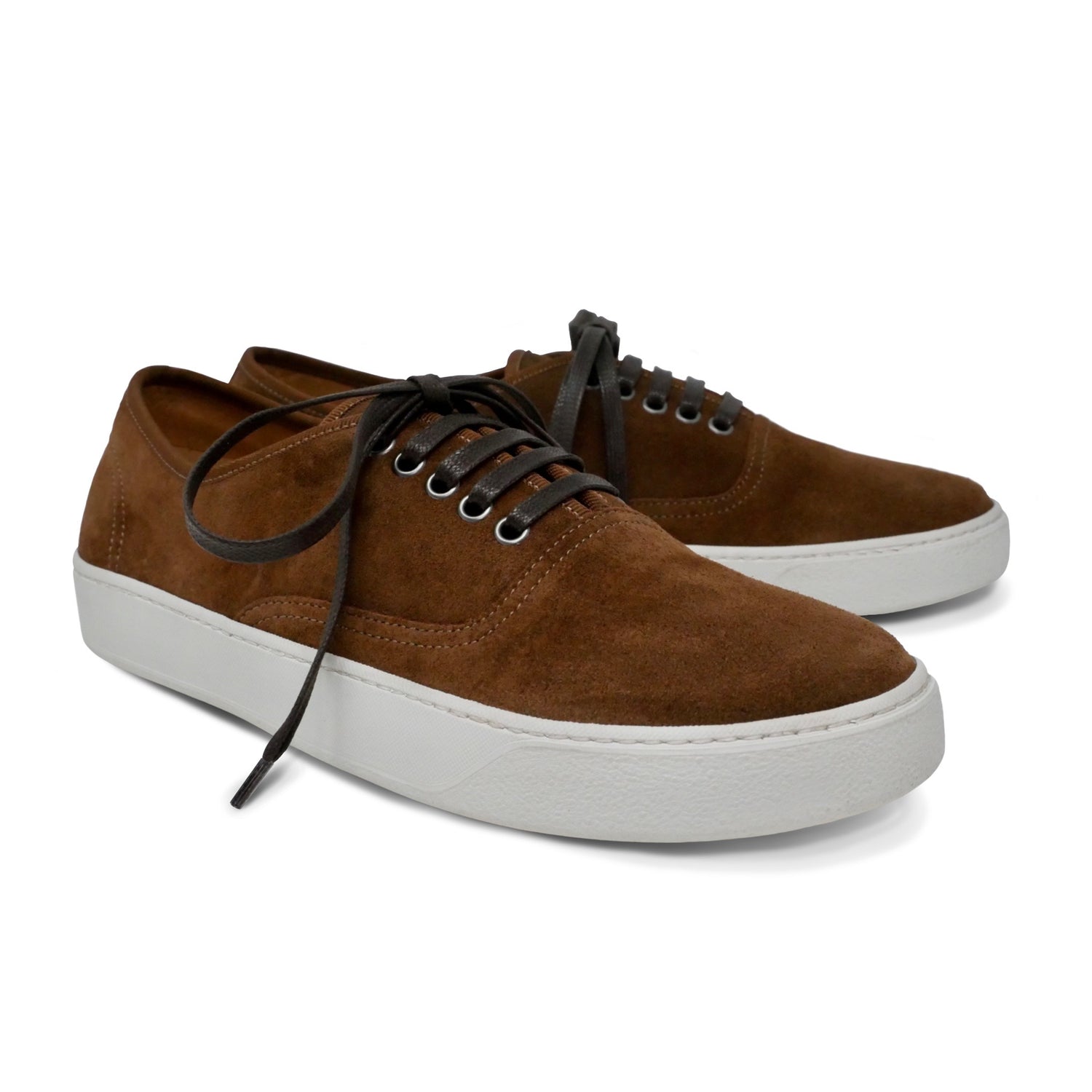 Tobacco Suede Trainer with Vibram Rubber Sole