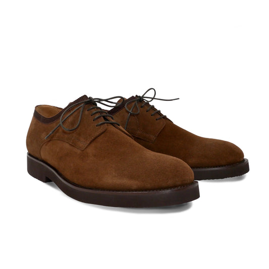 001 - Tobacco Suede Derby | Derby Shoes | Martel+Ram