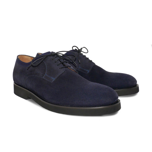 001 - Navy Suede Derby | Derby Shoes | Martel+Ram