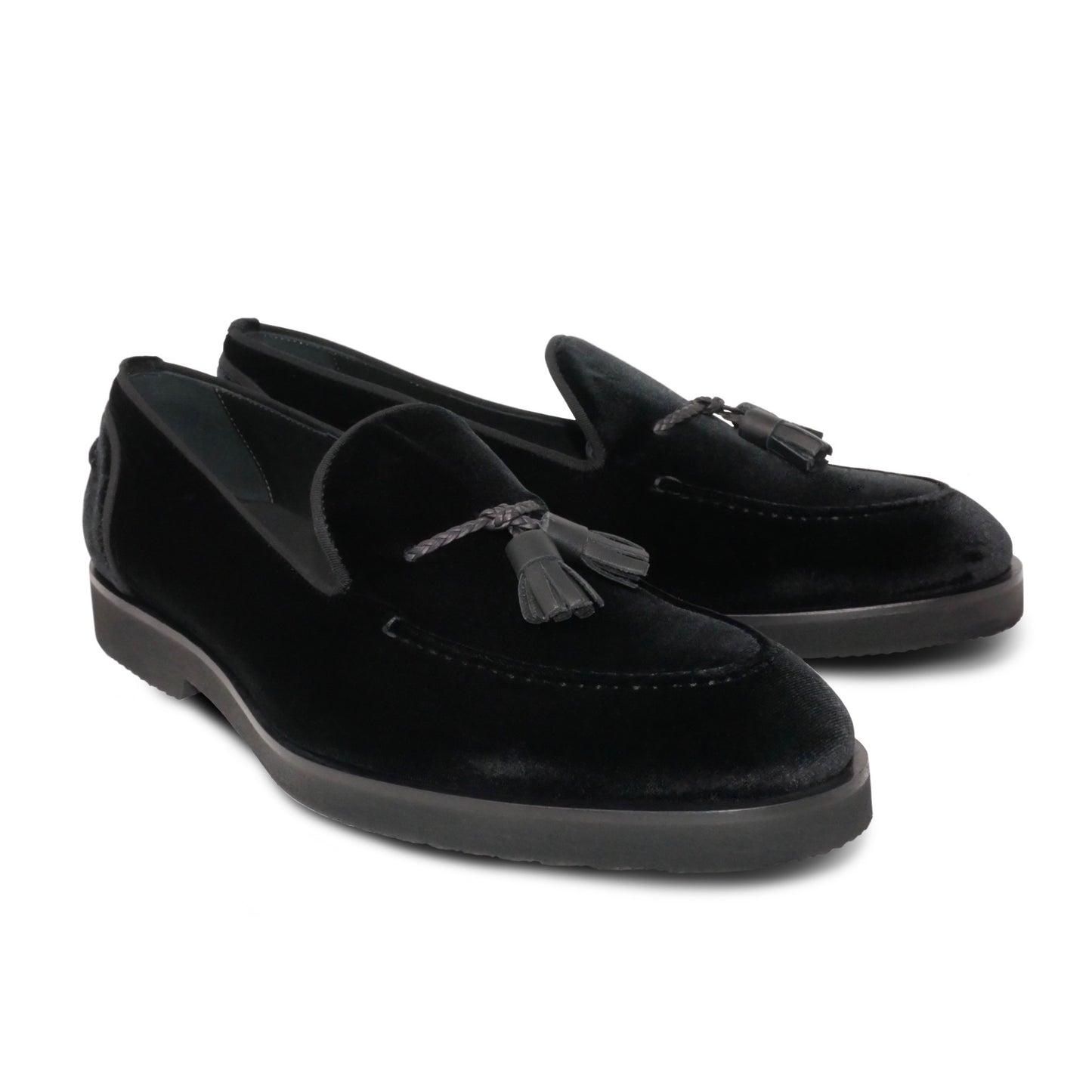 005 - Black Velvet Tassel Loafer | Men's Loafers | Martel+Ram