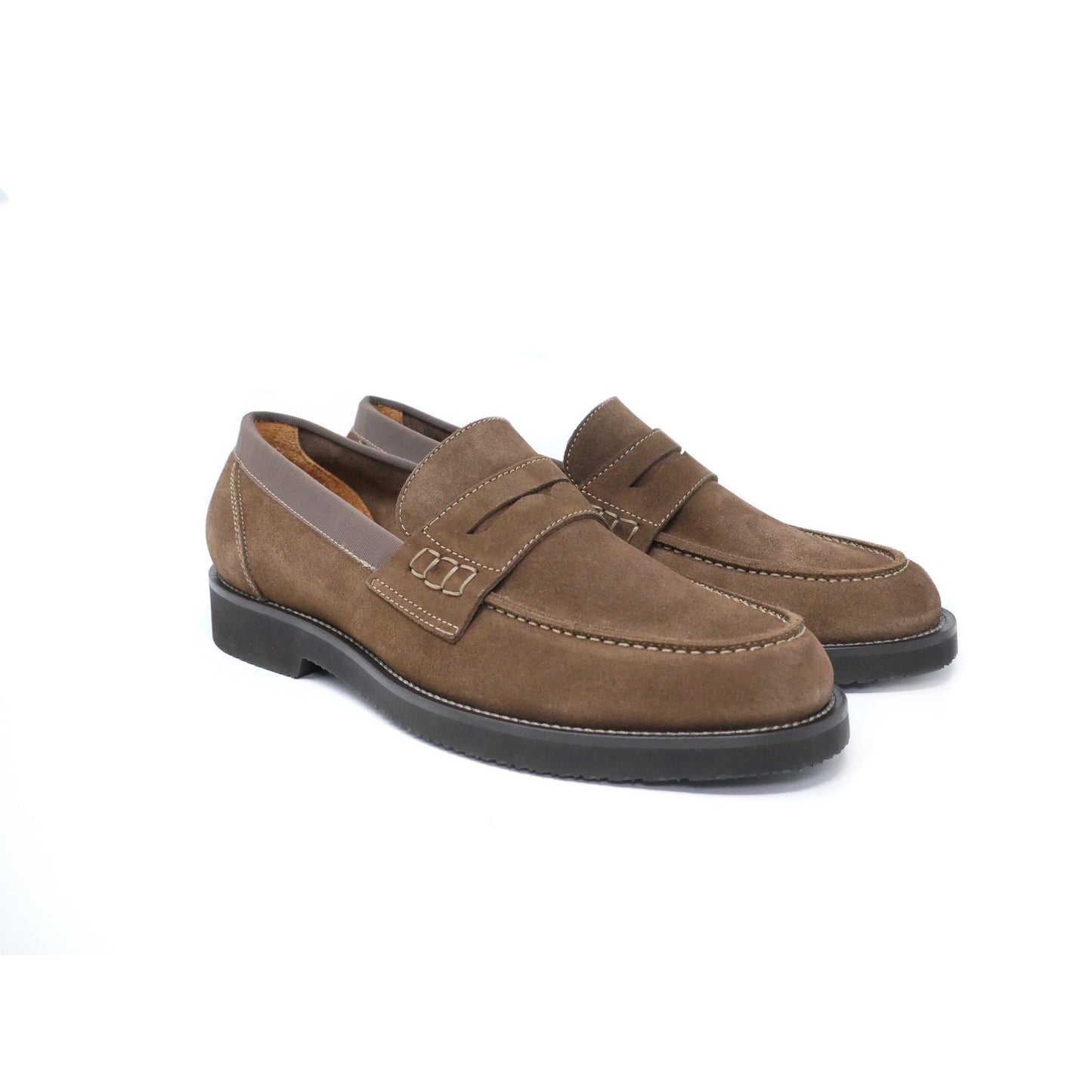 002 - Tundra Suede Loafer w/ Contrast Stitch | Suede Loafers | Martel+Ram