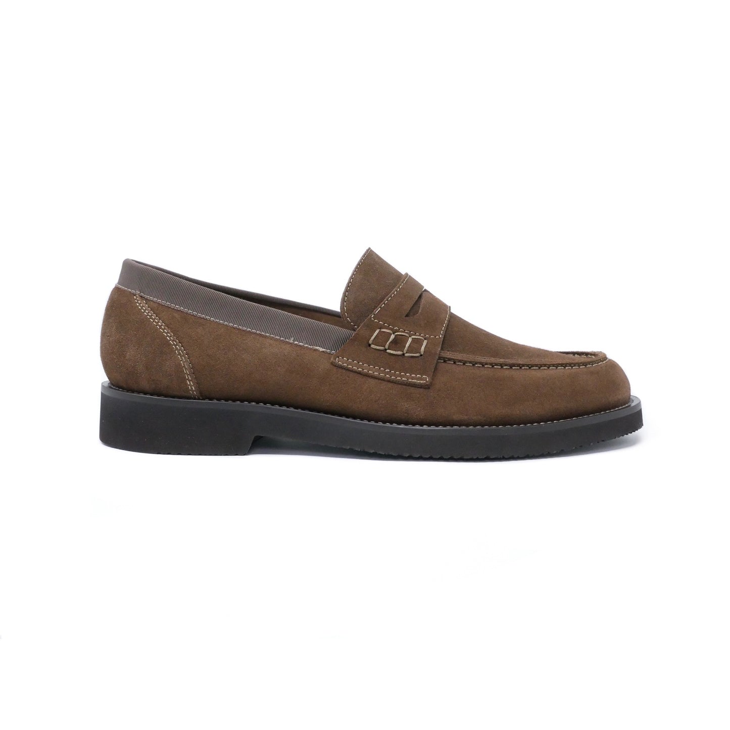 002 - Tundra Suede Loafer w/ Contrast Stitch | Suede Loafers | Martel+Ram